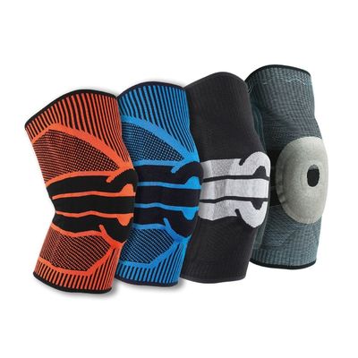 Silicon Pad Professional Sport Kniebeugel ademend en rood voor hardlopen