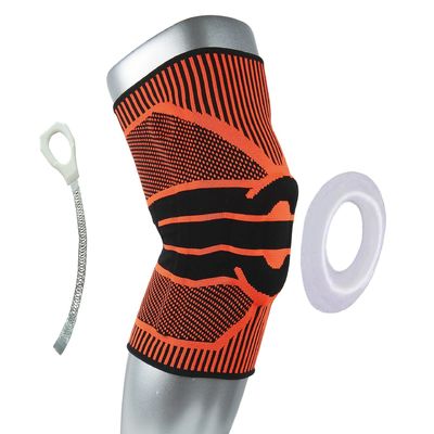 Silicon Pad Professional Sport Kniebeugel ademend en rood voor hardlopen