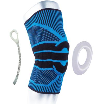 Silicon Pad Professional Sport Kniebeugel ademend en rood voor hardlopen