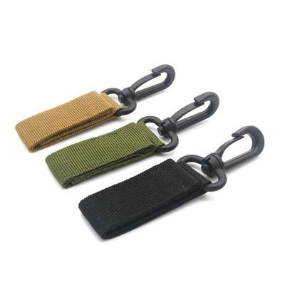 Custom Polyester Sleutelhanger Lanyards Carabiner Sleutelhanger Essentieel voor Outdoor Camping