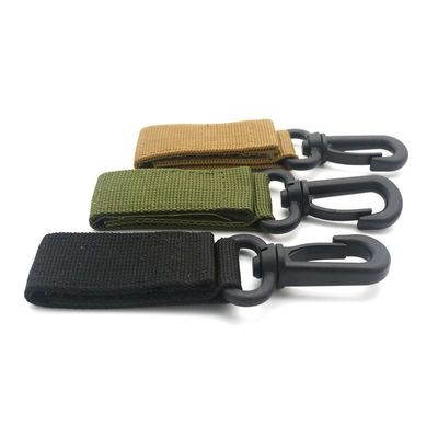 Custom Polyester Sleutelhanger Lanyards Carabiner Sleutelhanger Essentieel voor Outdoor Camping