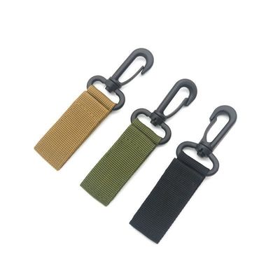 Custom Polyester Sleutelhanger Lanyards Carabiner Sleutelhanger Essentieel voor Outdoor Camping