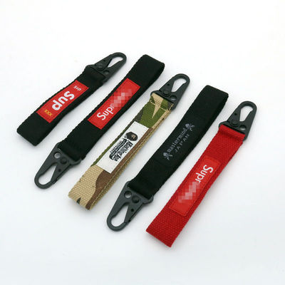 Custom Polyester polsband Sleutelhanger Lanyard Nylon Sleutelband 30 dagen Terugbetaling
