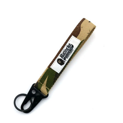 Custom Polyester polsband Sleutelhanger Lanyard Nylon Sleutelband 30 dagen Terugbetaling