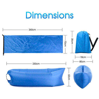 Outdoor Draagbare Strand Air Sofa Camping Opblaasbare Lazy Sofa 1 stuk Min.Order