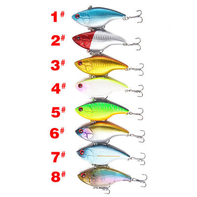 3D-oog kunstmatig aas 6 Haak Minnow Vislokken Hard plastic zwembadlokken voor vissers