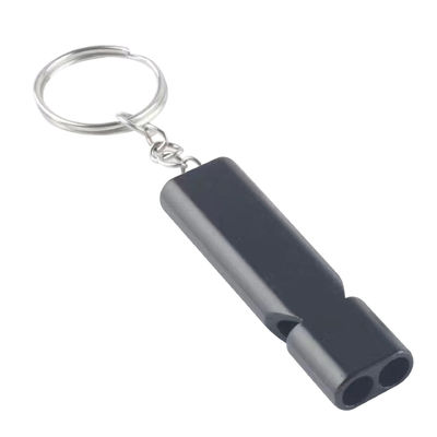 Dubbele buis Aluminium Alloy Fluit voor Lanyard Sleutelhanger Dubbele Tube High Frequency Style