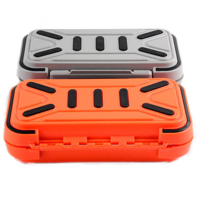 Oranje ABS Plastic Fishing Fly Lure Box met hoge duurzaamheid waterdichte vis aasdoos