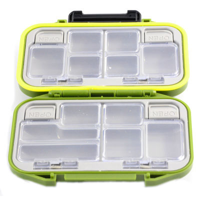 Oranje ABS Plastic Fishing Fly Lure Box met hoge duurzaamheid waterdichte vis aasdoos