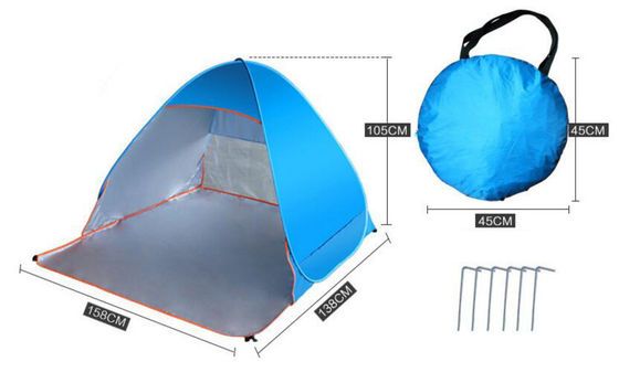 Pop up opblaasbare strandtent voor buitenactiviteiten 145X165X110CM