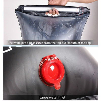 Outdoor Draagbare 20L zonneverwarmde camping douche PVC strand douche waterzak betaalbaar