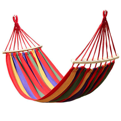 Buiten Draagbare Kamper Canvas Stof Hangende Hangende Klappende Hammock Swing Dik Makkelijk