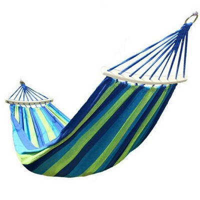 Buiten Draagbare Kamper Canvas Stof Hangende Hangende Klappende Hammock Swing Dik Makkelijk