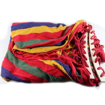Buiten Draagbare Kamper Canvas Stof Hangende Hangende Klappende Hammock Swing Dik Makkelijk