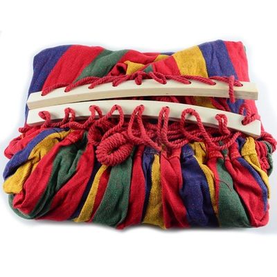 Buiten Draagbare Kamper Canvas Stof Hangende Hangende Klappende Hammock Swing Dik Makkelijk
