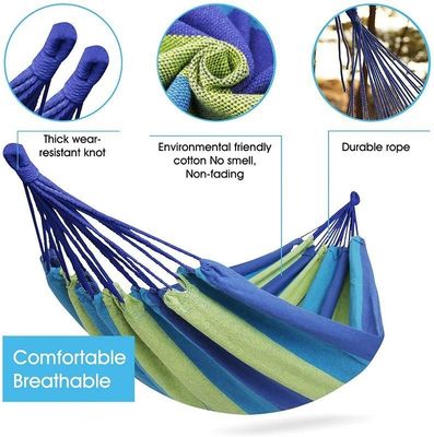 80-200 kg Gewichtsvermogen Katoen hangende tuinhammock voor op maat gemaakte en reizen