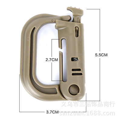 Buiten plastic bergklimmer Tactische EDC Carabiner Buckle voor rugzak Multifunctioneel