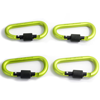 Sleutelhanger Clip D-vorm Aluminium Mini Carabiner Hook met 30-daagse retour en metalen vergrendeling