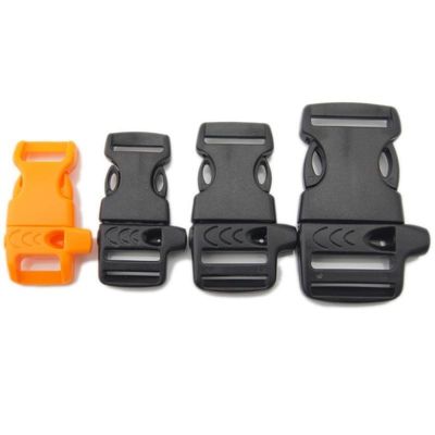 15 mm gebogen zijdelingse release Paracord fluit Buckle in Package Grootte 3.00cm * 2.00cm * 0.50cm