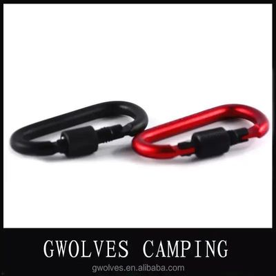 Aluminium D-vorm Carabiner Clip voor Outdoor Klimmen Survival Sleutelhanger Carabiner