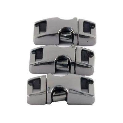 Zilveren 3/8&quot; metalen zijdelingse gesp voor Paracord Armband 30 dagen terugbetaling garantie