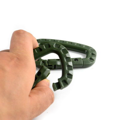 Amerikaanse aanvankelijke betaling Tactische D-Ring Molle Clip Sleutelhanger Lichte Plastic Carabiner