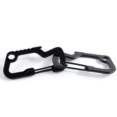 GSD201 Multifunctionele EDC Tactische Carabiner Hook Zinklegering Sleutelhanger voor snelle toegang