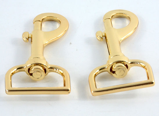 25mm Gold Swivel Dog Snap Hook Custom Zink Alloy Metal Dog Hook SDR567 Plating Chrome