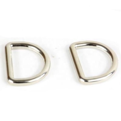 30-daagse terugbetalingspolis 25mm gelast zink legering D ring metaal D-ring gesp voor handtas