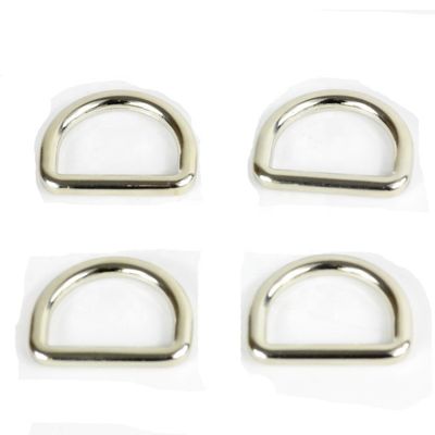 30-daagse terugbetalingspolis 25mm gelast zink legering D ring metaal D-ring gesp voor handtas