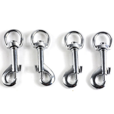 6.00cm * 4.00cm * 1.00cm Pakketgrootte Zinklegering 25mm Oog Draaiend Snap Hook voor Hond Hook
