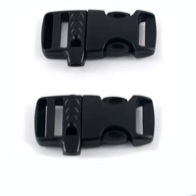 Aanpassing 20 mm verstelbare nood Paracord Plastic zijdelingse afgifte fluit Buckle
