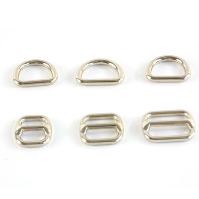 Pakket Grootte 3,00cm * 2,00cm * 0,50cm Zilveren Metal D Ring Tri Glide Slider 20mm 25mm