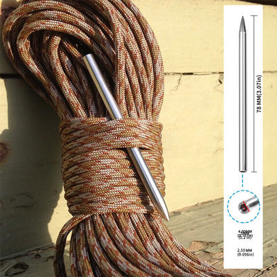 73 mm lengte roestvrij staal paracord lacing naald perfect voor doe-het-zelf weven US 1/pc