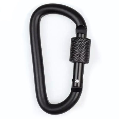 8.00cm * 5.00cm * 1.00cm Pakketgrootte D-vorm Aluminium Mini Sleutelhanger Carabiner Clip 1
