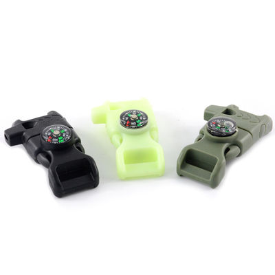 Buiten brandstarter fluitje kompas boei lichtgewicht 13 mm Grootte voor Paracord Survival