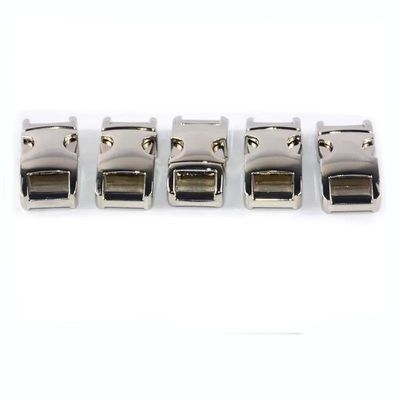 Zink legering metalen zijdelingse afsluiting Buckle 10mm voor Paracord Pakket Grootte 2.50cm * 1.40cm * 0.80cm