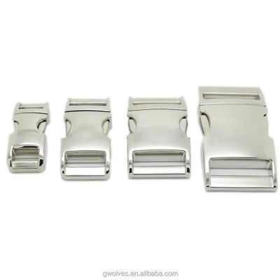 Zink legering metalen zijdelingse afsluiting Buckle 10mm voor Paracord Pakket Grootte 2.50cm * 1.40cm * 0.80cm